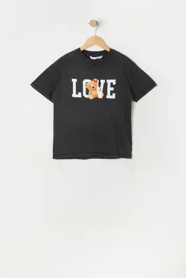 Girls Teddy Love Graphic T-Shirt