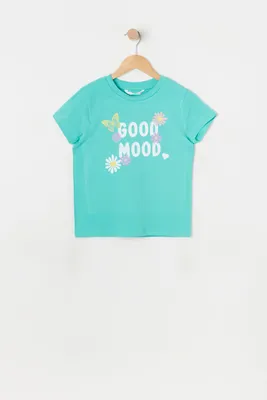 Girls Good Mood Graphic T-Shirt