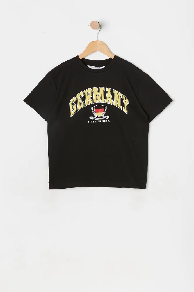 Girls Germany Graphic World Cup Boyfriend T-Shirt