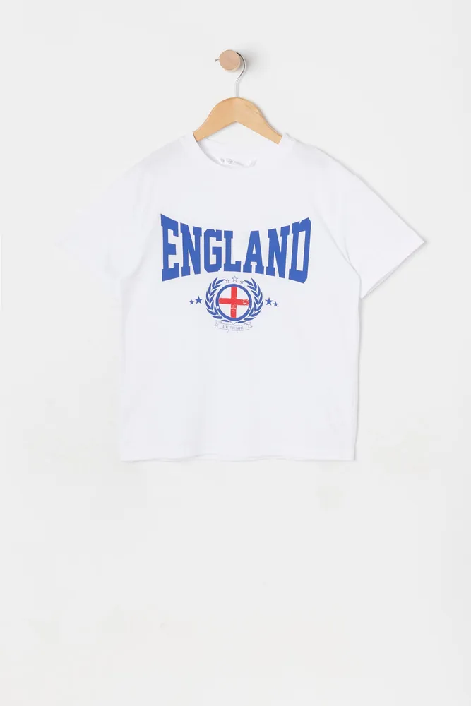 Girls England Graphic World Cup Boyfriend T-Shirt