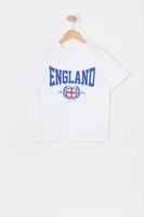 Girls England Graphic World Cup Boyfriend T-Shirt