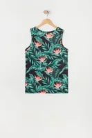 Boys Paradise Floral Print Tank Top