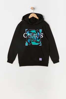 Boys Warped Checkered Chaos Graphic Hoodie