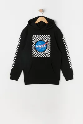 Boys NASA Warped Graphic Hoodie