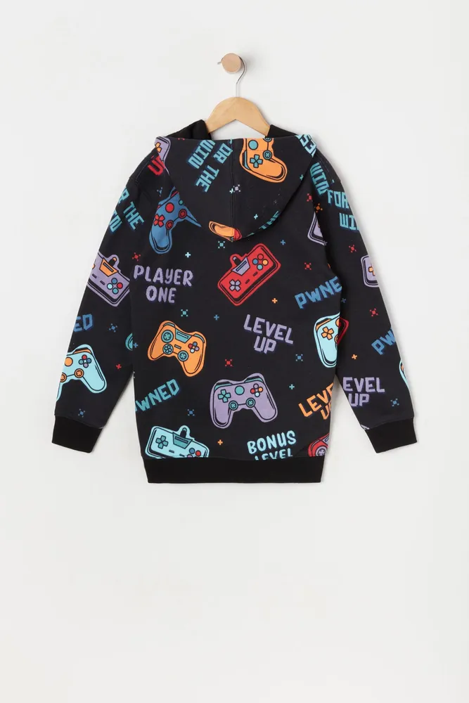 Boys Gamer Graphic Fleece Hoodie