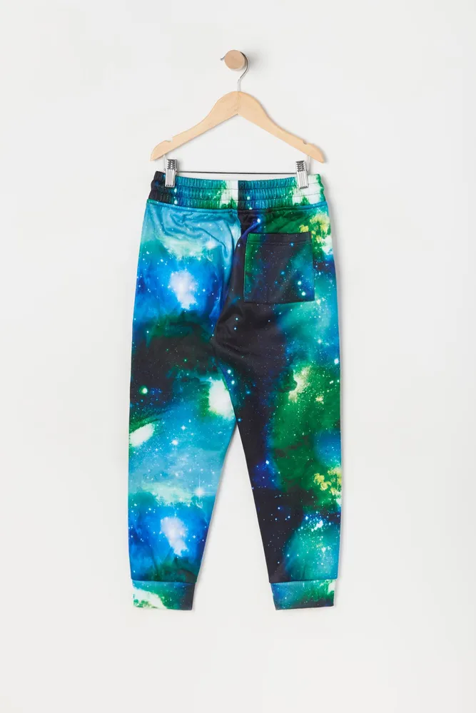 Boys Galaxy Print NASA Graphic Fleece Jogger