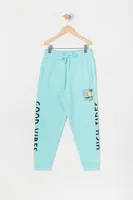 Boys High Tides Good Vibes Graphic Fleece Jogger