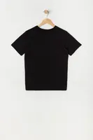 Boys Colour Block Leaf Print T-Shirt