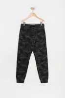 Boys Camo Print Slim Leg Jogger