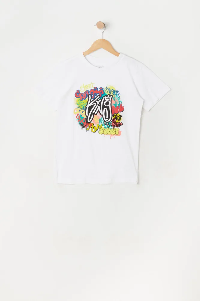 Boys Graffiti King Graphic T-Shirt