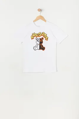 Boys Awesome Teddy Graphic T-Shirt