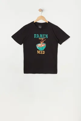 Boys Ramen Is All We Need Graphic T-Shirt