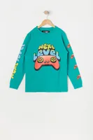 Boys Next Level Graphic Long Sleeve Top