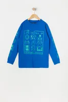 Boys Important Choices Graphic Long Sleeve Top