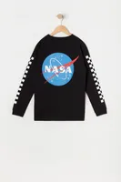 Boys Nasa Graphic Long Sleeve Top