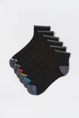 Boys Motivational Print Ankle Sock (6 Pack)