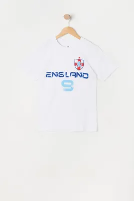 Boys England Graphic World Cup Jersey