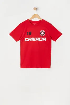 Boys Canada Graphic World Cup Jersey