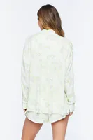 Inverted Floral Print Shirt