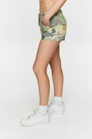 Floral Camo Print Short