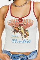 Wild West Graphic Studded Tank