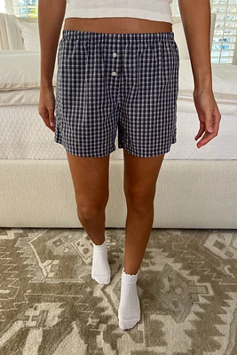 Keira Long Gingham Boxer Shorts