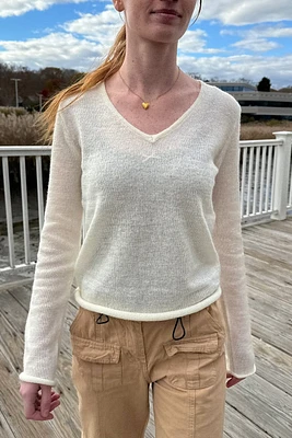 Andi Mohair V-Neck Sweater