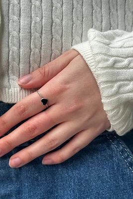 Enamel Heart Ring