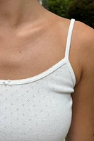 Skylar Eyelet Tank