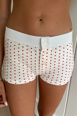 Boy Short Hearts Underwear