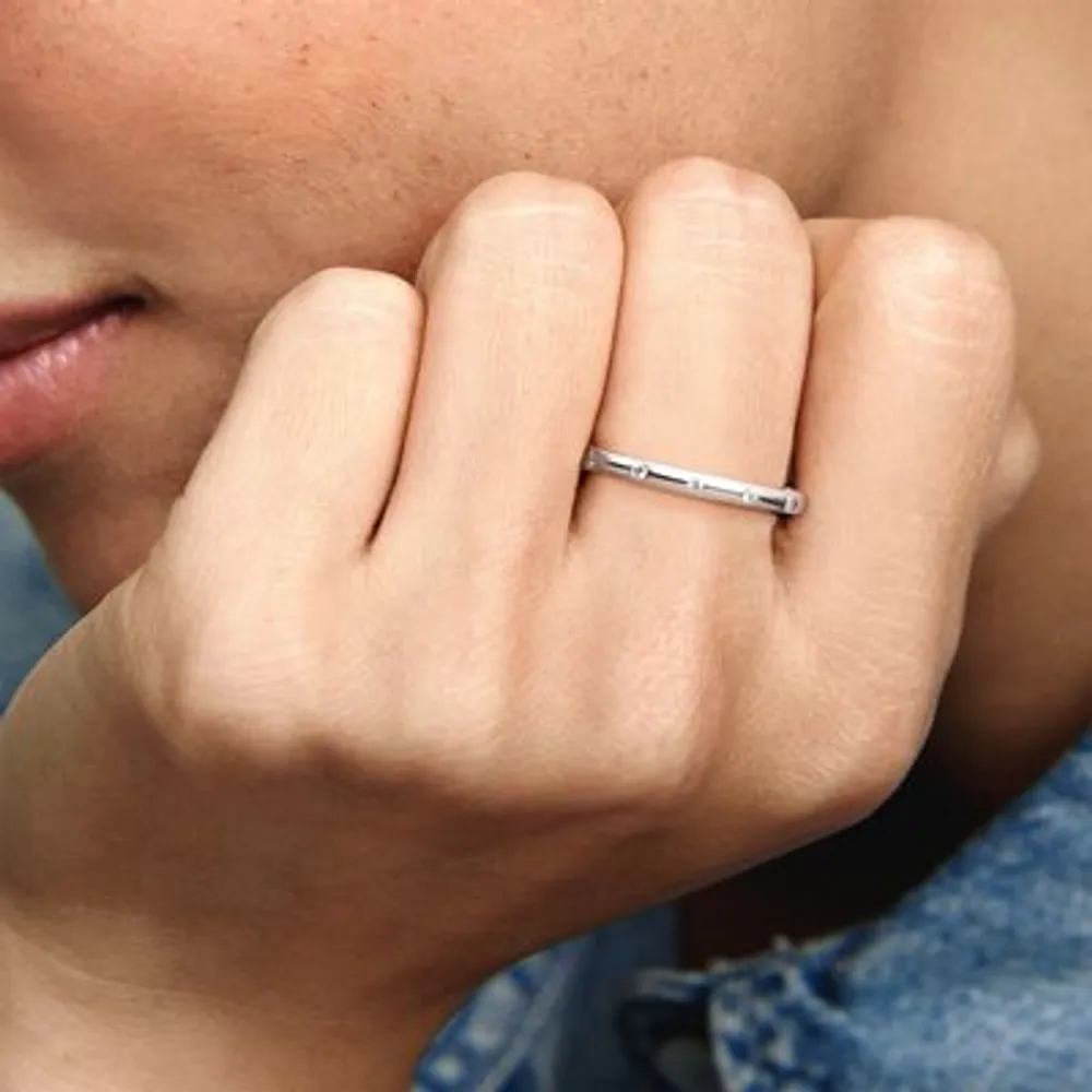 Simple Sparkling Band Ring