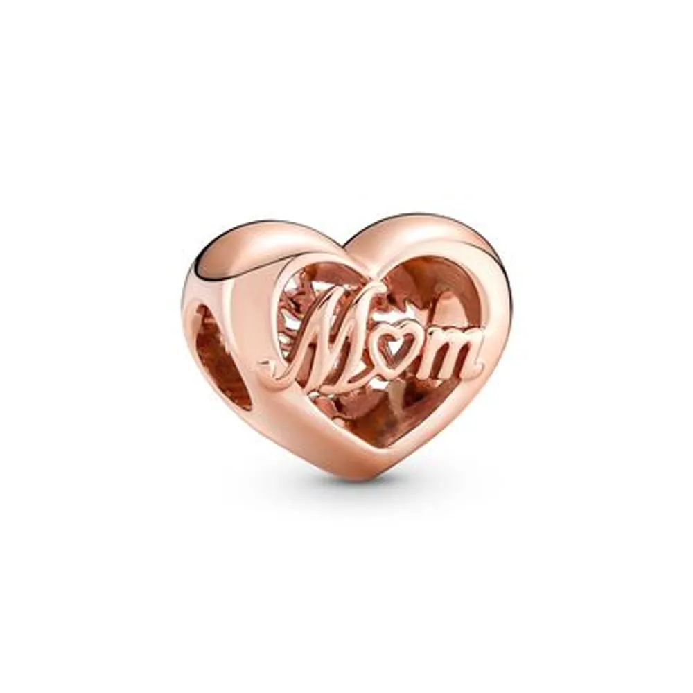 Mother & Daughter Hearts Dangle Charm | Rose gold plated | Pandora US