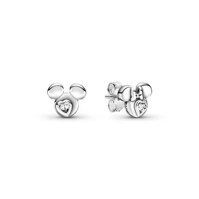 Disney Mickey Mouse & Minnie Mouse Silhouette Stud Earrings