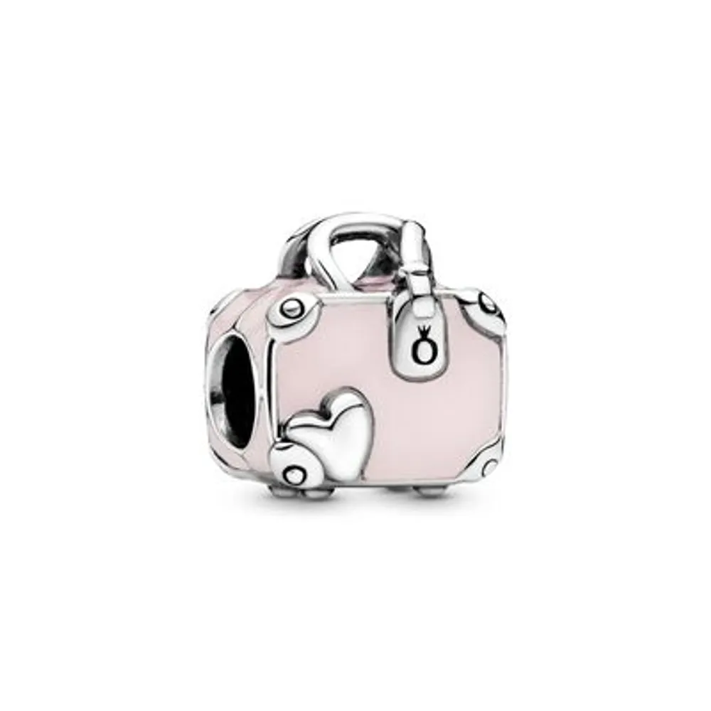 Pandora Moments Women's Sterling Silver Airplane, Globe & Suitcase