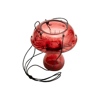 Alora Mushroom Hanging Planter -Red