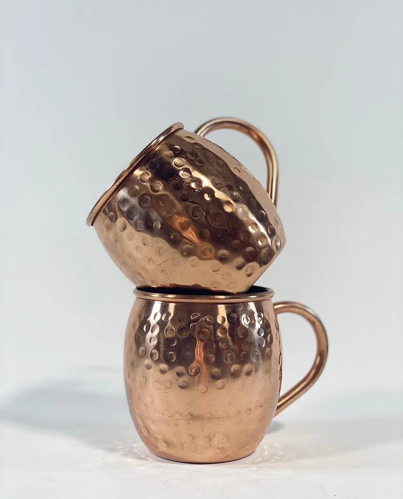 Hammered Copper Mugs