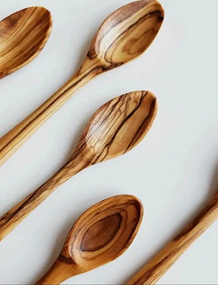 Olive Wood Mini Spoons