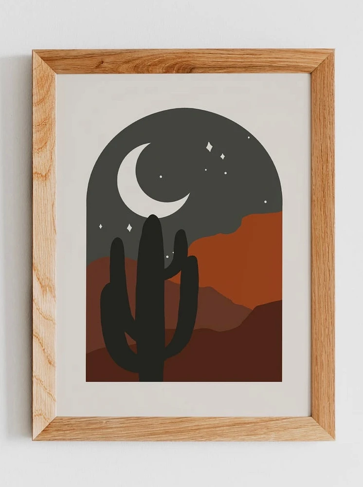 Desert Moon Art Print