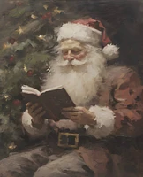 Jolly Santa Art Print