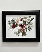 KA Framed Red Bouquet Art Print