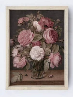 Framed Floral Vase Artwork