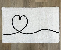 Heart Bath Mat