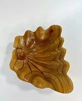 S/4 Solid Wood Shell Bowls