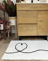 Heart Bath Mat