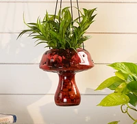 Alora Mushroom Hanging Planter -Red