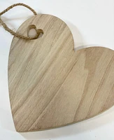 Natural Heart Serving Board -Heart