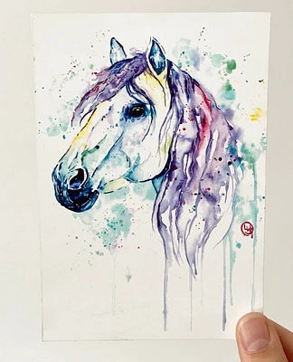 Colourful Horse Art Print