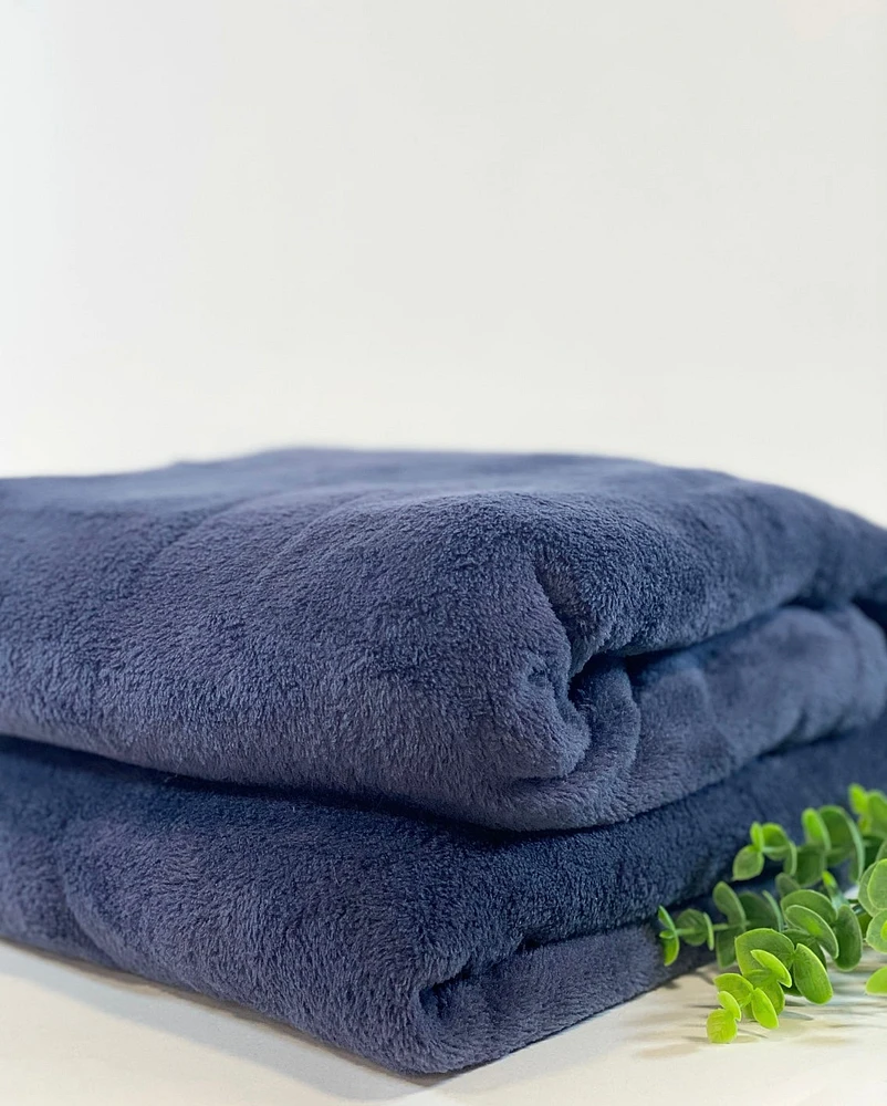 Plushy Throw -Navy