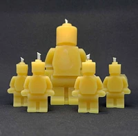 S/5 Beeswax Candles -Lego