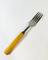 S/6 Butterscotch Bakelite Appetizer Forks